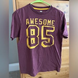 Old Navy Boys Short Sleeve T-Shirt, Maroon, Size Large 10/12
